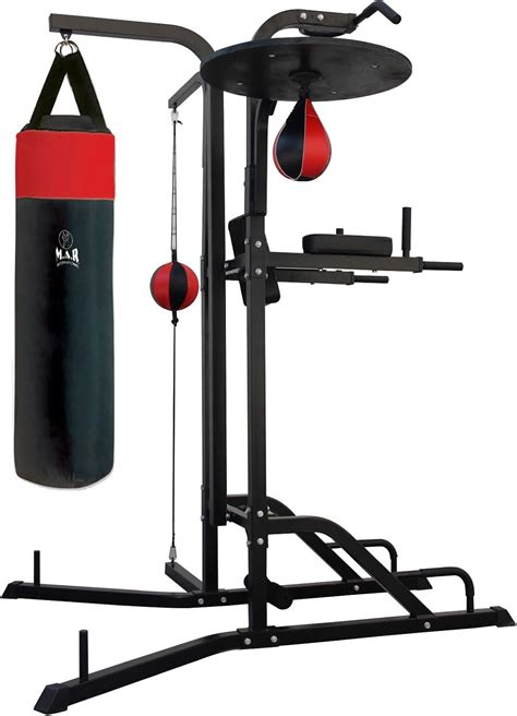 boxing bag stands.